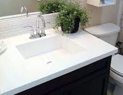 Let me share with you how i painted my bathroom countertops. Cultured Marble Vs Corian Vs Quartz Vs Granite In 2021