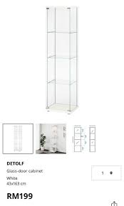 Ikea Detolf Glass Door Cabinet