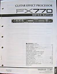 Yamaha Fx770 Guitar Effect Processor Rack Mounted Unit