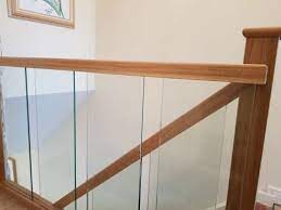 Staircase Handrail Oak And Glass