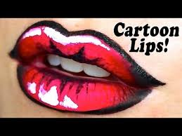 cartoon lips makeup tutorial you
