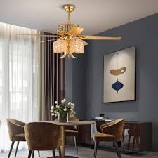 52 Elegant Chandelier Fan Lamp Indoor