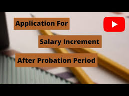 application for salary increment after