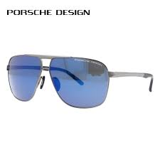 Porsche Design Sunglasses Mirror Lens Porsche Design P8665 C 63 Size Wellington Unisex Men Gap Dis
