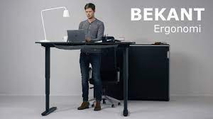 Bekant sit/stand desk | ikea.com. Bekant Ergonomi Youtube