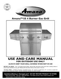 amana am30lp bbq and gas grill 2007