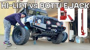 hi lift vs bottle jack what is safer