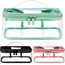 3 piece clear makeup bags cosmetic bags