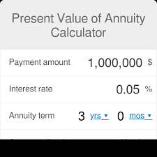 present value of annuity calculator