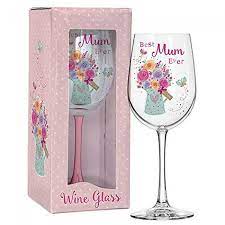 Gorgeous Best Mum Ever Wine Glass Gift