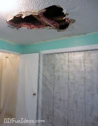 to repair a hole in your ceiling drywall