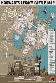hogwarts legacy map of hogwarts castle