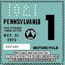 pennsylvania 1973 motorcycle inspection