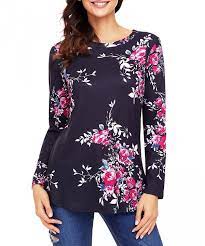 Affordable and search from millions of royalty free images, photos and vectors. Women Long Sleeve T Shirt Tunic Tops Flower Print Blouse Shirts Tees Top Black Cw189857ohl
