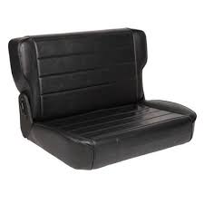 fold and tumble rear seat black