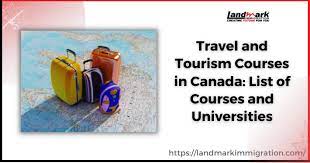 tourism courses in canada list of