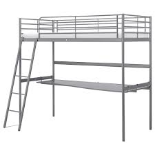 Svärta Loft Bed Frame With Desk Top | Ikea