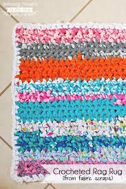 to crochet a rag rug with fabric ss