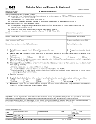 form 843 claim for refund and request