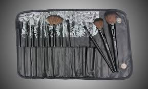 12 piece pro makeup brush set groupon