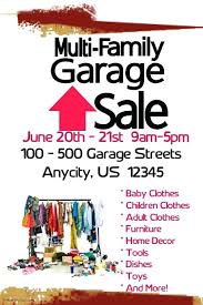Garage Sale Flyer Template Yard Free Community Marvie Co