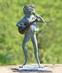 Browse our extensive collection of spi garden sculptures, bird feeders, planters and wall art. Rock Star Frog Garden Sculpture Only 189 00 At Garden Fun