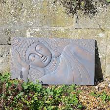 Outdoor Buddha Landscape Wall Plaque