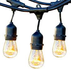 Brightech Ambience Pro Waterproof Outdoor String Lights Hanging Industrial 11w Edison Bulbs 48 Ft Vintage Bistro Lights Create Great Ambience In Your Backyard Gazebo Amazon Com