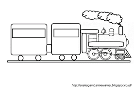 Kereta api dapat diklasifikasikan ke dalam beberapa kategori tergantung cara lokomotifnya beroperasi. Gambar Mewarnai Kereta Api Sederhana Untuk Anak Paud Dan Tk Buku Mewarnai Komik Anak Warna