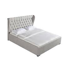 Light Grey Bayle Upholstered Bed Frame