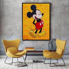 Real Mickey Mouse Wall Decor Painting