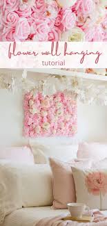 Diy Flower Wall Hanging For The Bedroom