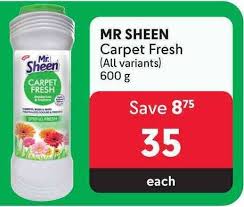 mr sheen carpet fresh all variants