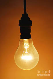 Bare Hanging Light Bulb Photograph By Sami Sarkis