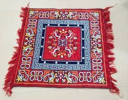 ds group silk puja aasan puja mat for