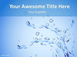 Free Water Themed Powerpoint Template Download Free