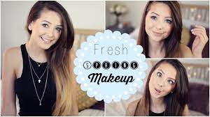 fresh spring makeup tutorial zoella