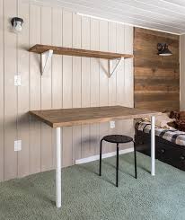 Simple Diy Wall Desk Shelf Brackets