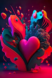 premium photo 3d red heart vibrant