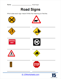 road signs worksheets 15 worksheets com