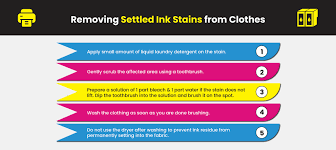 remove printer ink stains from clothes