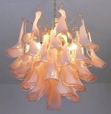 mid century murano glass chandelier