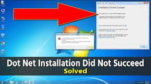solved dot net installation did not