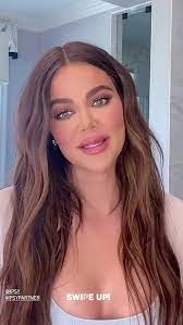 khloe kardashian posts filtered make up