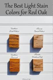 the best wood stains for red oak
