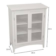 Whilst also increasing the style and appearance of the room. New White Glass Panel 2 Door Floor Cabinet Bathroom Storage Elegant Country Bin Home Garden Bath