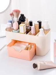 1pc plastic makeup storage box modern