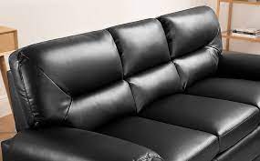 Bromley 3 Seater Sofa Black Classic