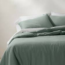 king heavyweight linen blend comforter