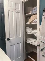 Bathroom Linen Closet Organization